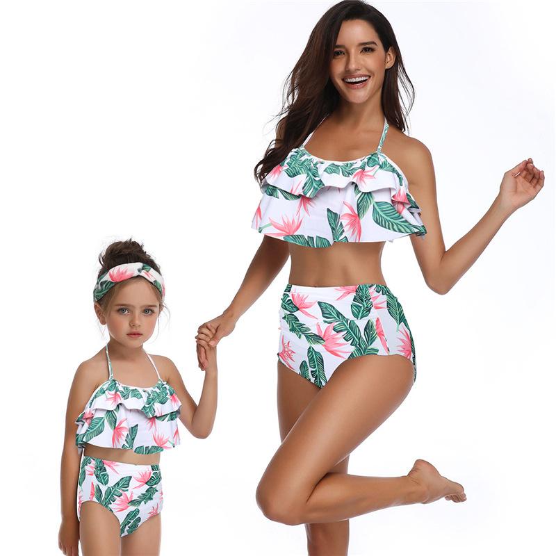 Matching Ruffle High Waist Bikini - dresslikemommy.com