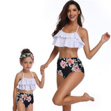 Matching Ruffle High Waist Bikini - dresslikemommy.com