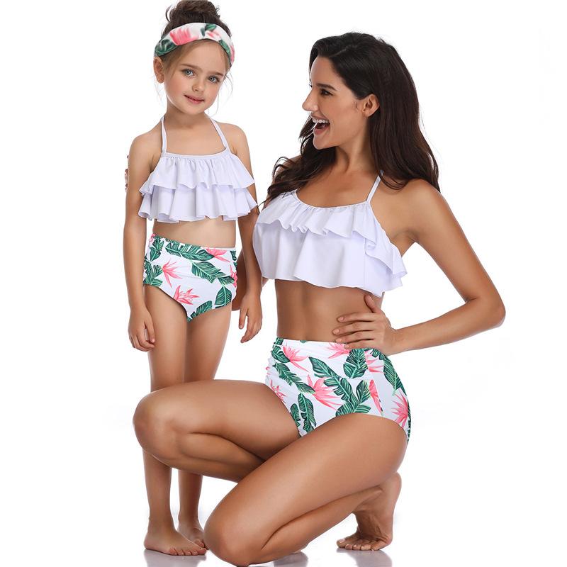 Matching Ruffle High Waist Bikini - dresslikemommy.com