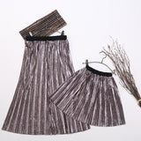Matching Solid Pleated Velvet Skirt - dresslikemommy.com