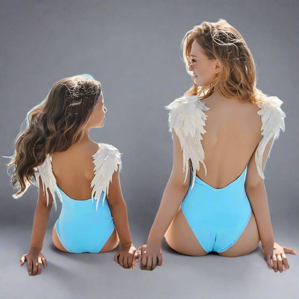 Mommy & Me Angel's Wing Swimsuit - dresslikemommy.com