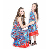 Mommy & Me Bohemian Floral Retro Printed Dress - dresslikemommy.com