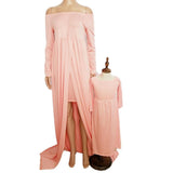 Mommy & Me Maternity Solid Dress - dresslikemommy.com