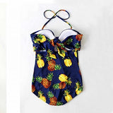 Mommy & Me Pineapple Printed One-piece Swimsuit - dresslikemommy.com