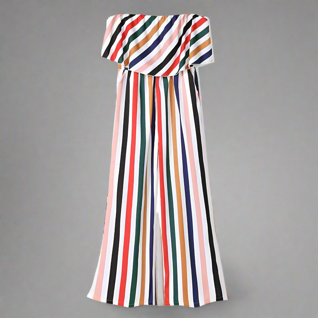 Mommy & Me Rainbow Stripe Jumpsuit - dresslikemommy.com