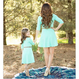 Mother And Daughter Light Blue Dress - dresslikemommy.com