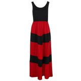 Mother Daughter Black Red Matching Maxi Dress - dresslikemommy.com