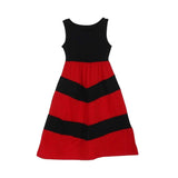Mother Daughter Black Red Matching Maxi Dress - dresslikemommy.com
