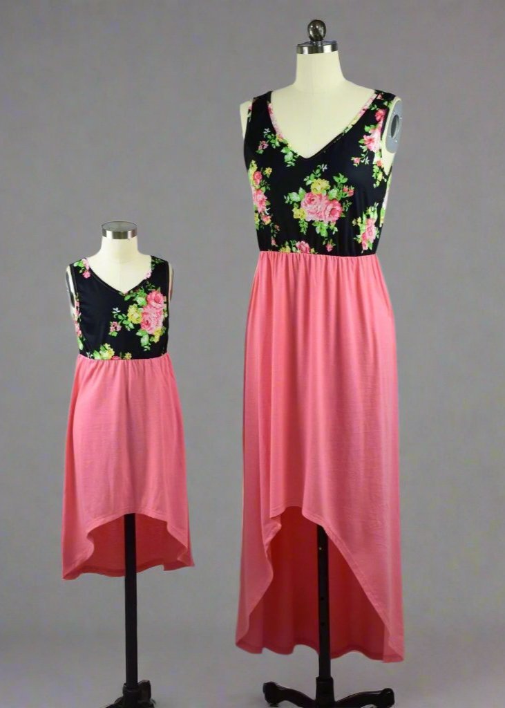 Mother Daughter Summer Floral Patchwork Dress - dresslikemommy.com