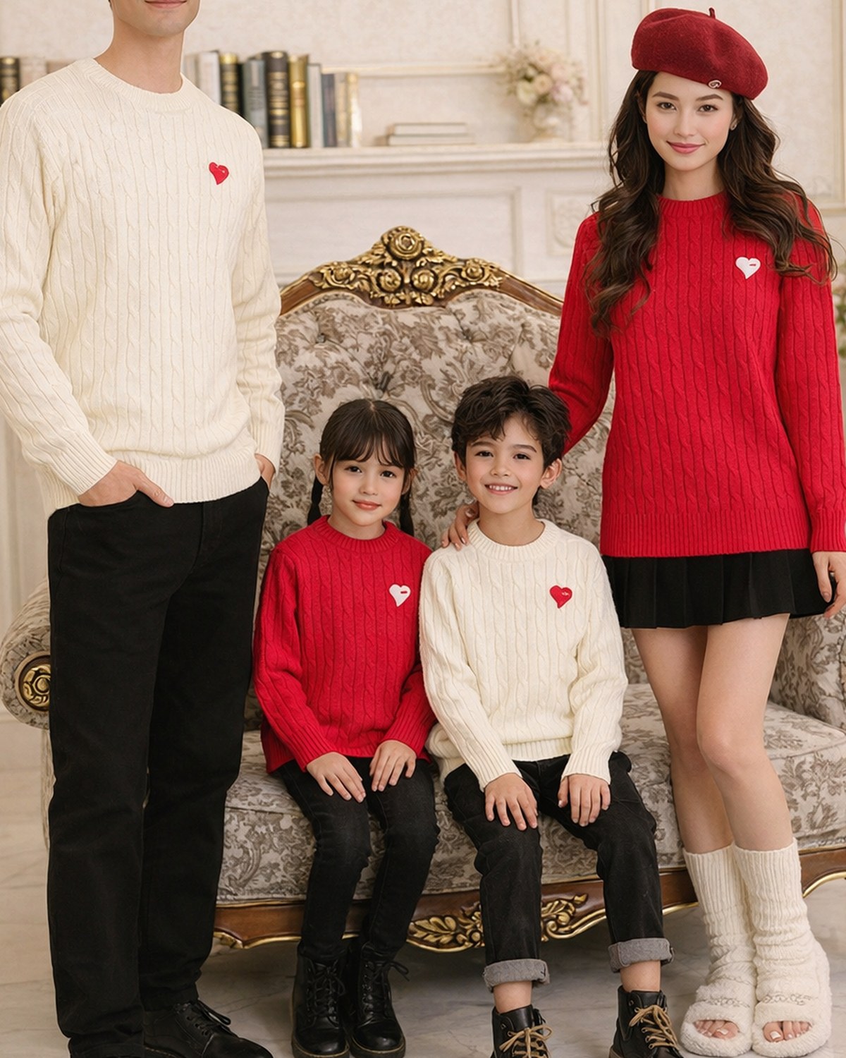 Beste passende Familienoutfits für den Winter