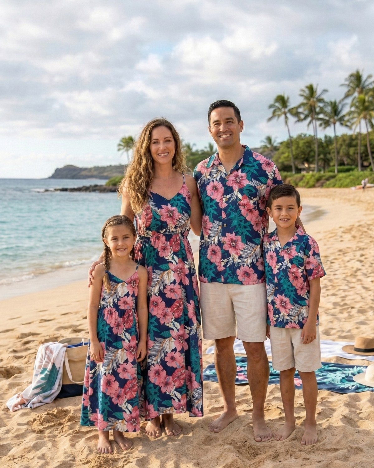 Hot Weather Family Coordinating Outfit Ideas