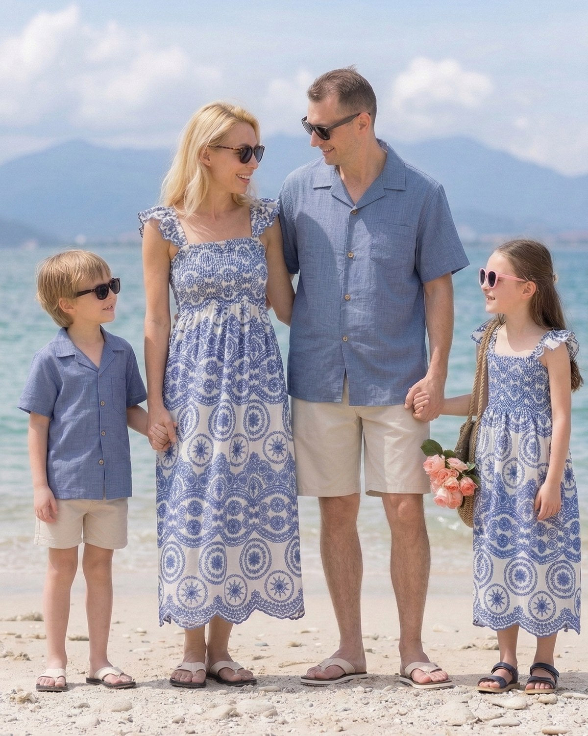 End of Summer Matching Family Beach Looks